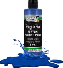 Pouring Masters Royal Blue Metallic Pearl Ready to Pour Acrylic Pouring Paint - 