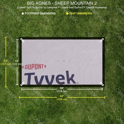 Tyvek Footprint for the BIG AGNES SHEEP MOUNTAIN 2 Tent