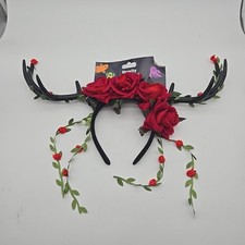 Deer Headband Women  s Deer Costume Accessories Novelty Headband Roses
