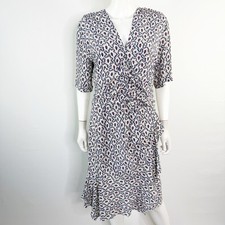 Isabel Marant ARODIE Ruched Silk Dress Size 44 US 12 V Neck