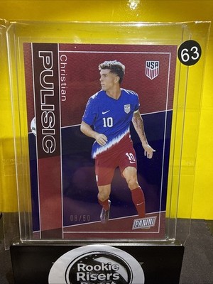 2025 Panini National Convention - Christian Pulisic, Blue #/50 Color match 🇺🇸