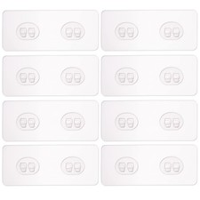 8 Pack Shower Caddy Adhesive for Replacement, Strong Transparent Adhesive for...