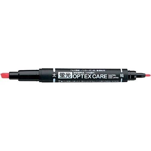 Zebra fluorescent Optex care ten red from JAPAN [6m3]
