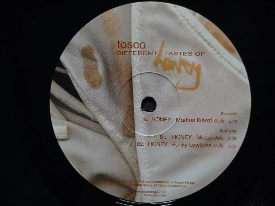 2XM45T+2XLP 33T TOSCA "Different Tastes Of Honey" G-stone 018 12" AUTRICHE 2002° - Photo 3/4