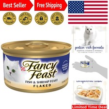 Purina Flaked Fish & Shrimp Feast - Gourmet Wet Cat Food, 24 Pack of 3 Oz Cans 8.02 per gallon