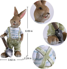 Bunny Decor,Yard Decorations Outdoor Statues Bunny Figurines for Home Garden,...