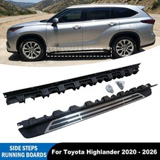 2pcs Running Boards Side Steps For Toyota Highlander Xu70 2020-2026 Nerf Bars
