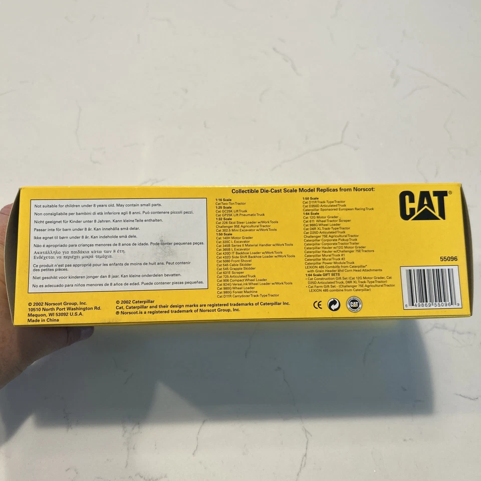 2002 Norscot CAT 320C L 挖掘机 1: 50 比例建筑压铸 55096 — 第 2/2 张图片