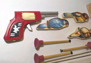 Vintage Target Pop Gun Toy Set (Works)