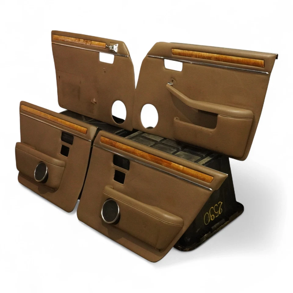 1984-1987 JAGUAR XJ6 XJ40 INTERIOR DOOR PANEL FRONT REAR LEFT RIGHT SET OF 4 OEM - Изображение 3 из 4