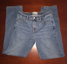 Abercrombie Kids Girls Straight Leg Jeans Medium Wash Denim Blue 15 / 16 Regular