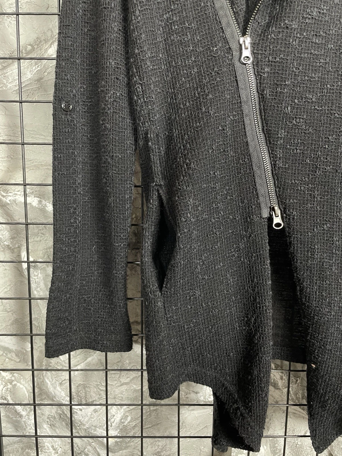 Jackrose Japanese Brand Assymetrical Avantgarde Zip Jacket Siz M Rick Owens Vibe image 9