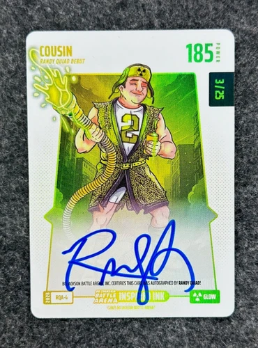 Bo Jackson Battle Arena 2026 Cousin Randy Quaid Debut Inspired Ink Glow Foil /25