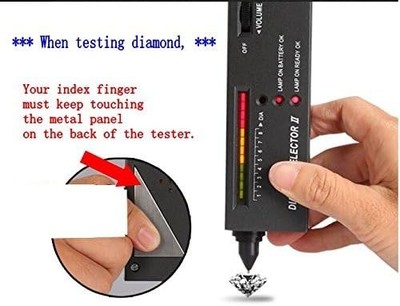 JZK Diamant Tester Tragbar Diamond Selector II V2 für Edelsteine Saphir Rubin