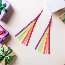 6pcs Rainbow Dance Ribbons: Rhythm Ribbons Wrist Streamers Hand Held Rhythm