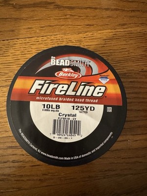 Berkley the BEADSMITH Microfused Braided Bead Thread 10lb 125yd Crystal FLFSH10-