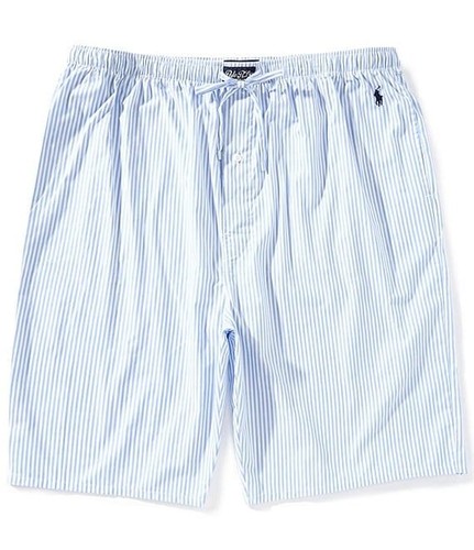 Polo Ralph Lauren Sleepwear Men's 4X Big & Tall Sleep Shorts Blue Pinstripe NEW