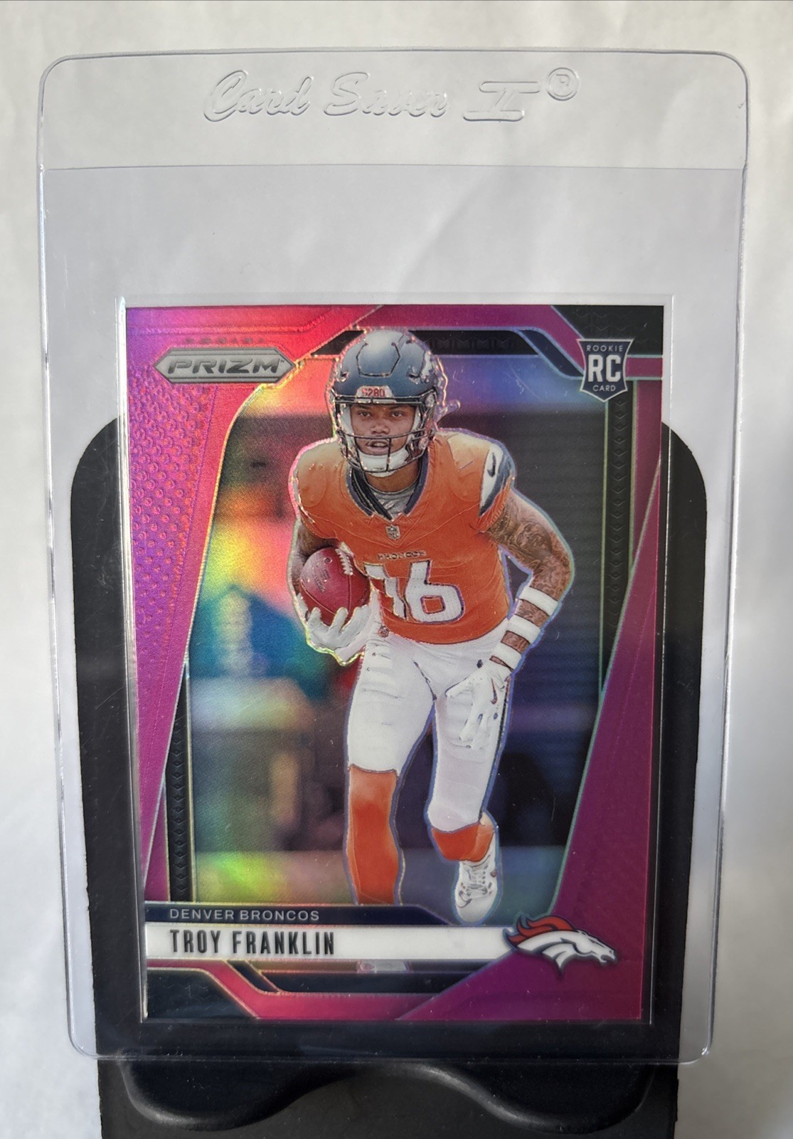 2024 Panini Prizm - Rookies Troy Franklin #393 Pink Prizm (RC)
