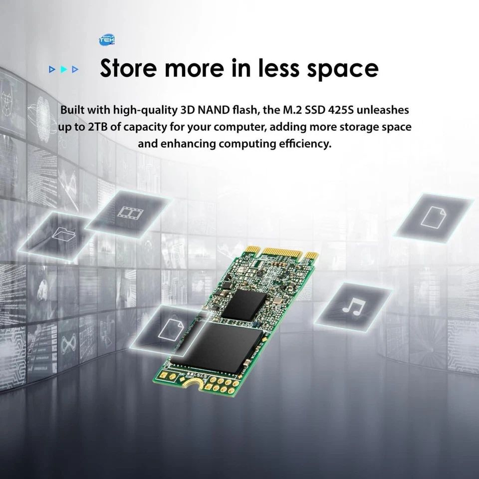 TRANSCEND 425S SSD M.2 SATA NGFF 2242 1TB Festplatte Notebook Tablet D Überholt - Bild 4 von 4