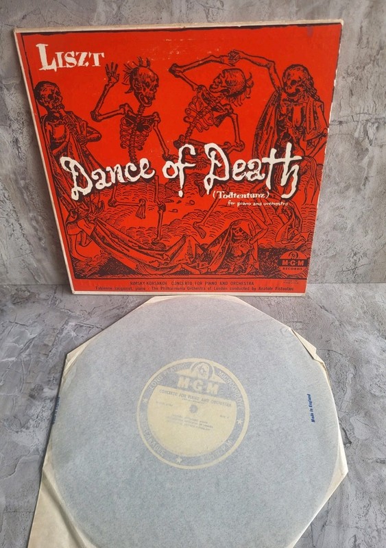 Liszt Dance Of Death Jacquinot Philharmonia London Fistoulari 10" Vinyl LP
