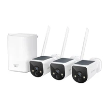 Swann MaxRanger4K Solar 3-Camera Security System w Night Vision SWNVK-MR4KSD3