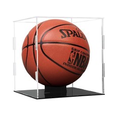 Basketball Display Case,Clear Acrylic Soccer Ball Case with Clear