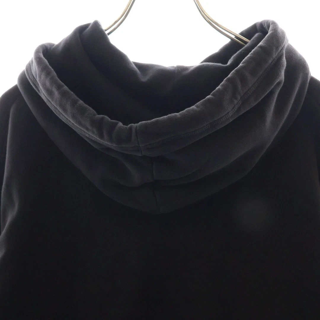 Felpa con cappuccio pullover DSQUARED2 DSQUARED stampa logo anteriore nera usata 292f69