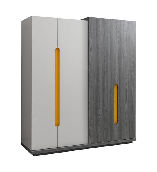 Kleiderschrank SchräNke Holz Schrank Kinderzimmer KleiderschräNke Grau Modern-image