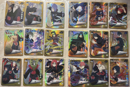 Naruto Kayou Akatsuki Set + Uchiha Itachi Sasuke Obito, Pain Holo SR/R Nm SC/HY