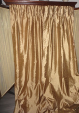 PERI GOLD IMITACIÓN SEDA IRIDISCENTE (2) PELLIZCO PANELES PLISADOS CORTINA VENTANA 23X106