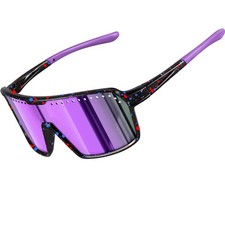 FURISHQI Polarized Kids Sunglasses Youth Baseball Sun One Size, 7425-purple