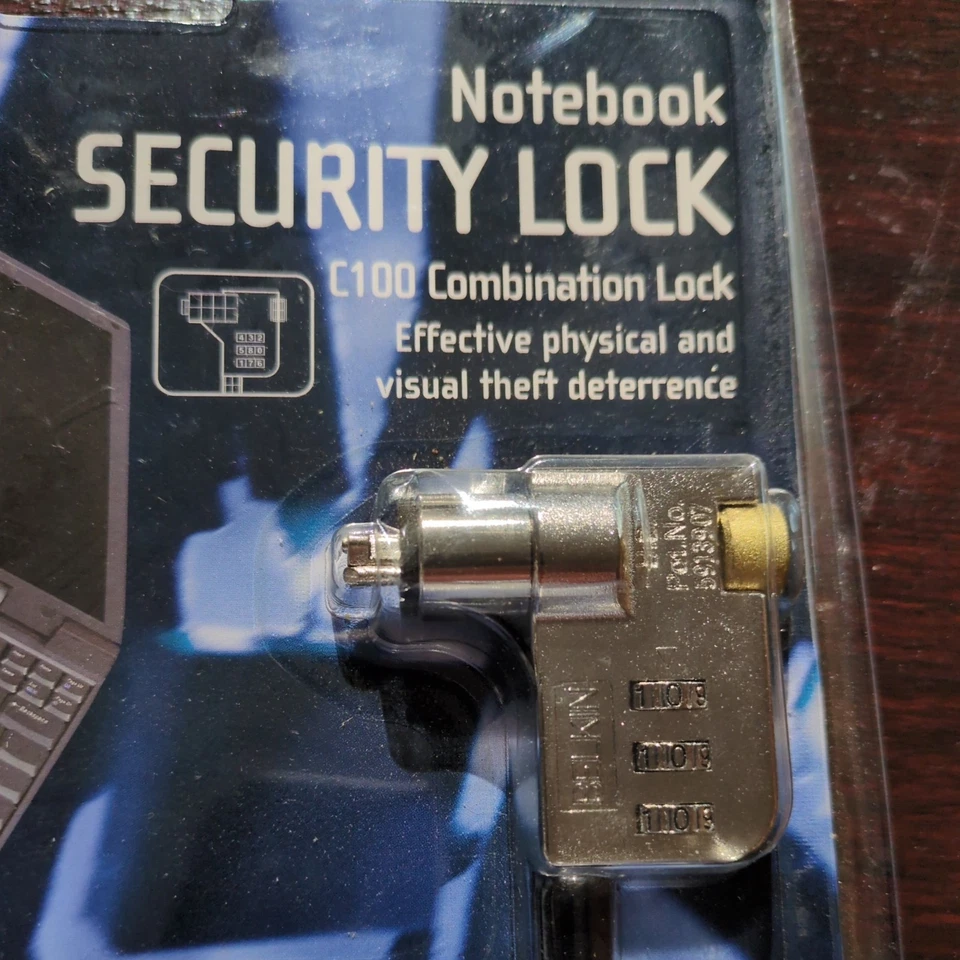 Cerradura combinada de seguridad para portátil Belkin C100 F8E503 nueva en embalaje Foto 2 de 4