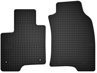 Gummi Fußmatten Vorne für Fiat Panda III Bj. 2012--  Passgenau Schwarz