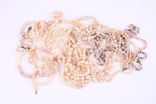 Champagne Tiger Eye Smoky Crystal Freshwater Pearl Jewelry Collection x 12 488 g