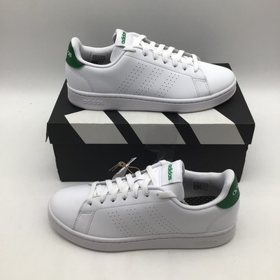 Adidas Advantage Mens Sneakers White Green GZ5300 Low Top Shoes Size 7 NEW