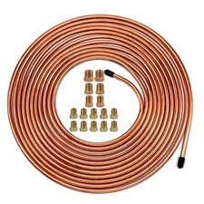 Upgraded Brake Line Tubing Kit 25 Ft. Of 316 Copper Coated Flexible Tube R...