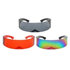 Funny One-piece Narrow Futuristic Space Robot Sunglasses Halloween That