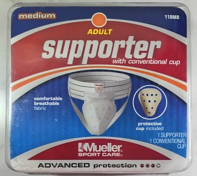 Mueller Sport Athletic Supporter Jockstrap w/ Conventional Cup ADULT MEDIUM NEW