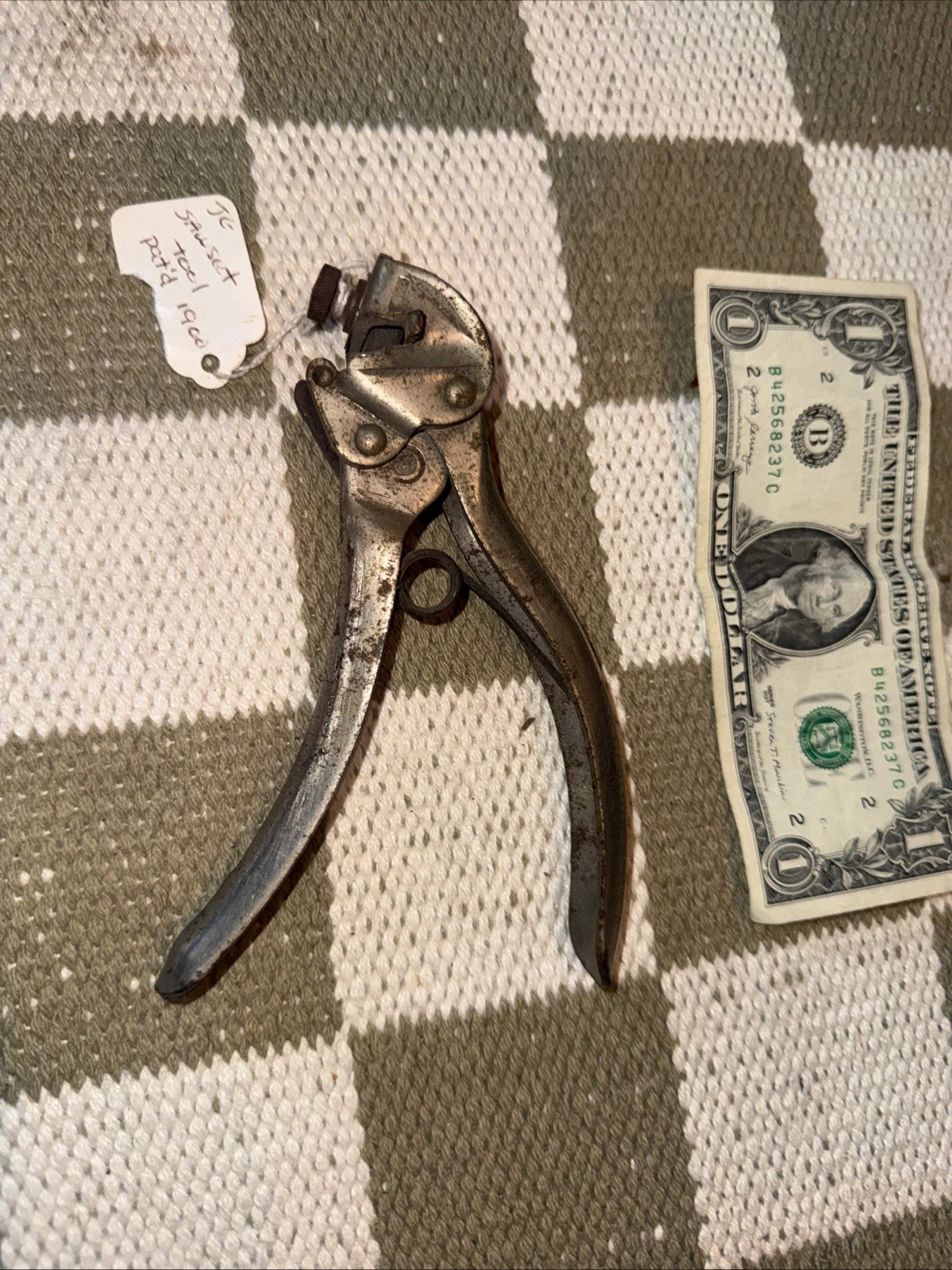 Vintage Taintor Mfg. Co New York USA Pat. Earliest May 9 1891 Saw Blade Set Tool