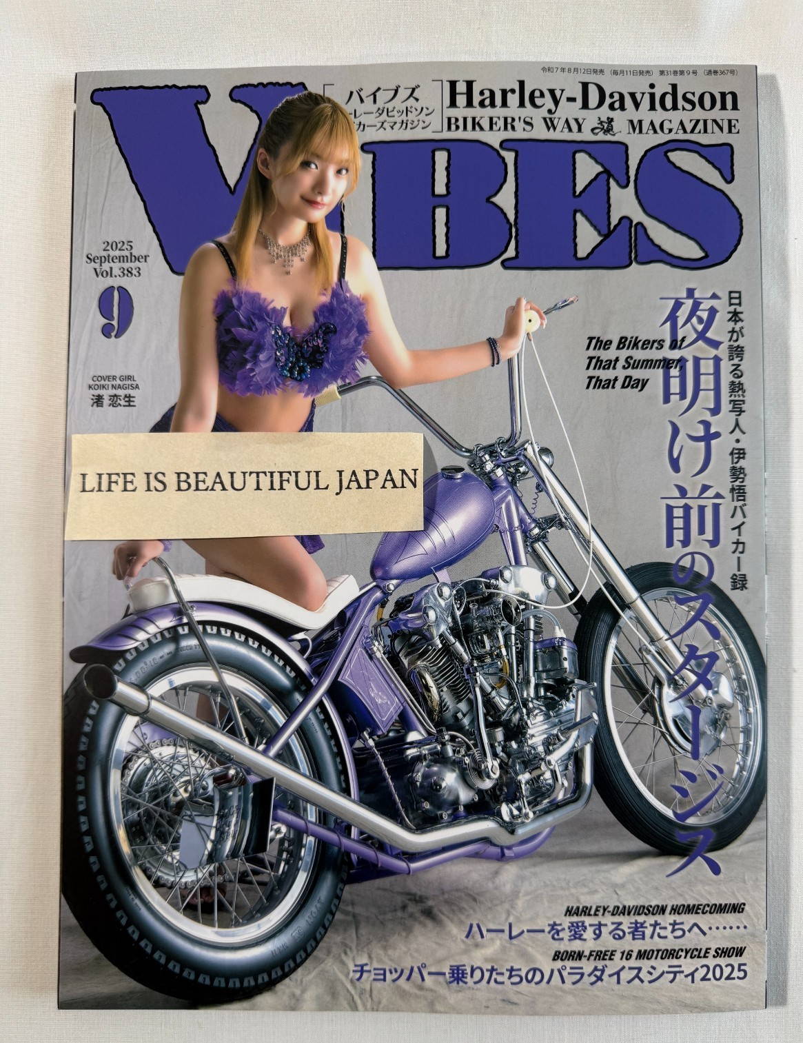 VIBES Sep 2025 Japan Magazine Harley-Davidson Chopper Motorcycle Homecoming