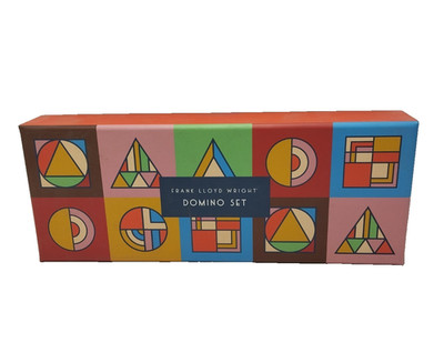 Frank Lloyd Wright Wood Domino Set by Galison Spiel Neu 2.Wahl *