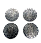 4 x 1/4 = 1 ounce of  .999 fine silver antiqued Egyptian pyramid King Tut coins