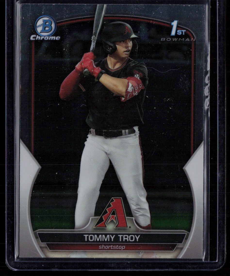 TOMMY TROY 2023 BOWMAN DRAFT CHROME RC ARIZONA DIAMONDBACKS #BDC-103 1ST BOWMAN