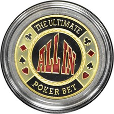 Casino Poker Table Poker Card Guard ALL IN Gold