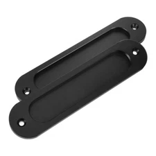 2Pcs Pocket Door Pulls Cabinet Door Handles Wardrobe Recessed Handles