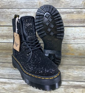 molly black glitter dr martens
