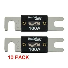 The Install Bay ANL100-10 High Quality Nickel Plated 100 Amp 100A Fuse (10/pack)