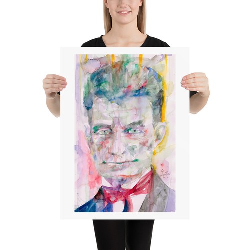 Retrato acuarela John Brown - PÓSTER - ¡Varios tamaños! dibujo impresión pintura - Imagen 6 de 8