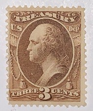 Travelstamps: US Stamps Scott #O74 3c Treasury Department Mint OGD H