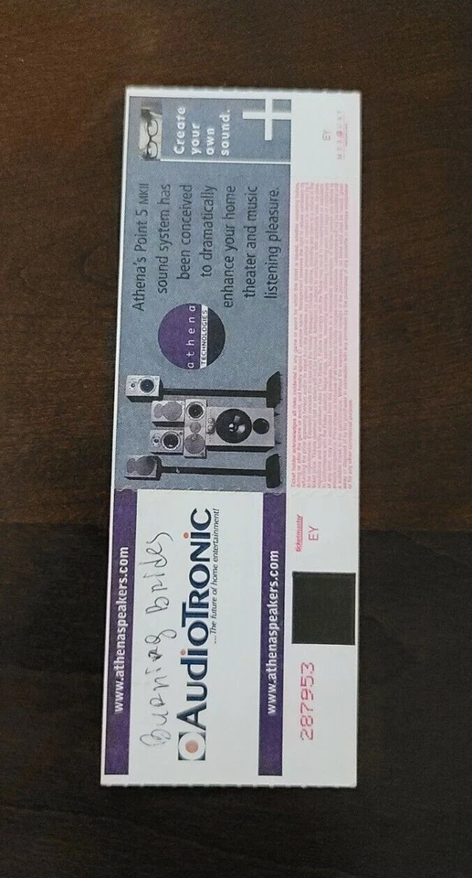 A Perfect Circle 2004 Ricoh Coliseum Toronto Original Concert Ticket Stub - Image 2 of 2